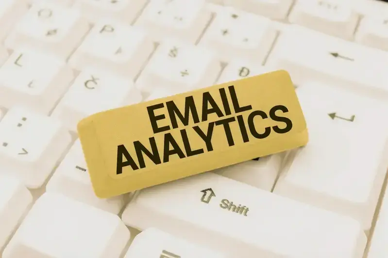 An analytical view of a sales dashboard displaying email response metrics and analytics.